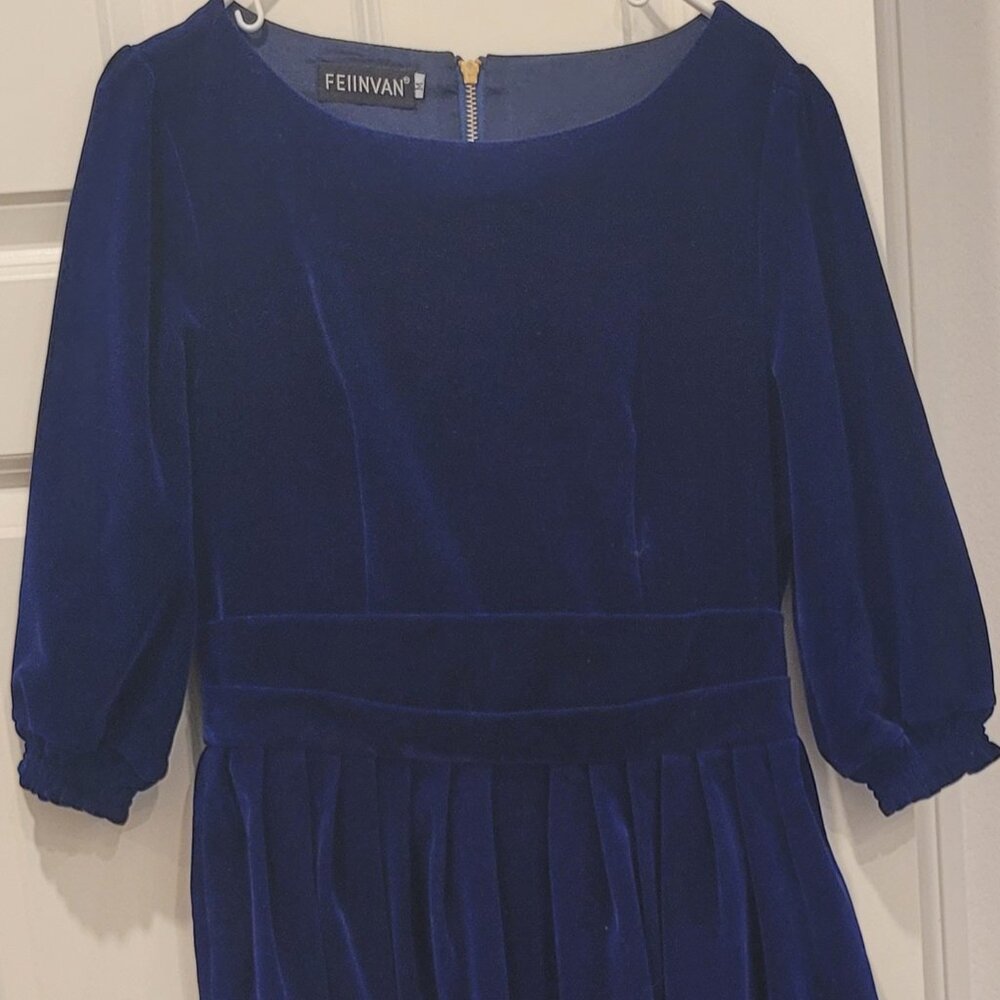 Blue FEIINVAN Dress
